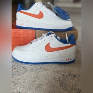 Nike Air Force 1 Low 2004 White Orange Blaze Signal Blue Japan DS OG Box Size 7